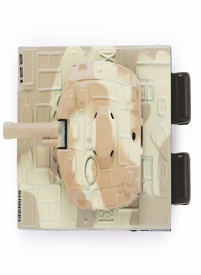 Shinsei Battle Tank T-20 Maintenance Free Pullback Spring Action Race Toy Gift for Boys 3+ Years. Strong ABS Plastic, NO Sharp Edges, BIS Certified. Pack of 1, Color White - Image 5